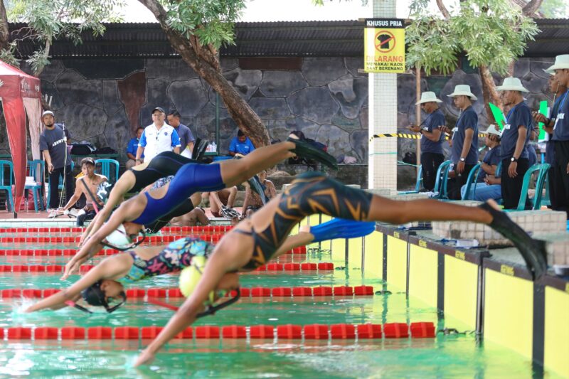 Pasuruan Finswimming Championship 2025 di Kolam Renang Katak Riang Permai, Pleret, Kabupaten Pasuruan | Foto: Dms/Istimewa