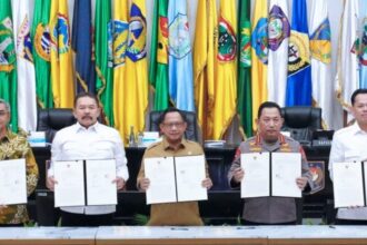 Acara penandatanganan MoU berlangsung di Gedung Sasana Bhakti Praja Kemendagri, Jakarta, Selasa (4/2/2025) | Sumber Foto: KPK