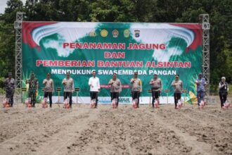 Kegiatan ini merupakan rangkaian dari program penanaman jagung seluas satu juta hektar | Sumber Foto: dok. Hum Polri