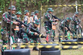 Apel Komandan Satuan di Resimen Latihan dan Pertempuran (Menlatpur) Kostrad, Sanggabuana, Karawang, Selasa (18/2/2025) | Foto: dok. Dispenad