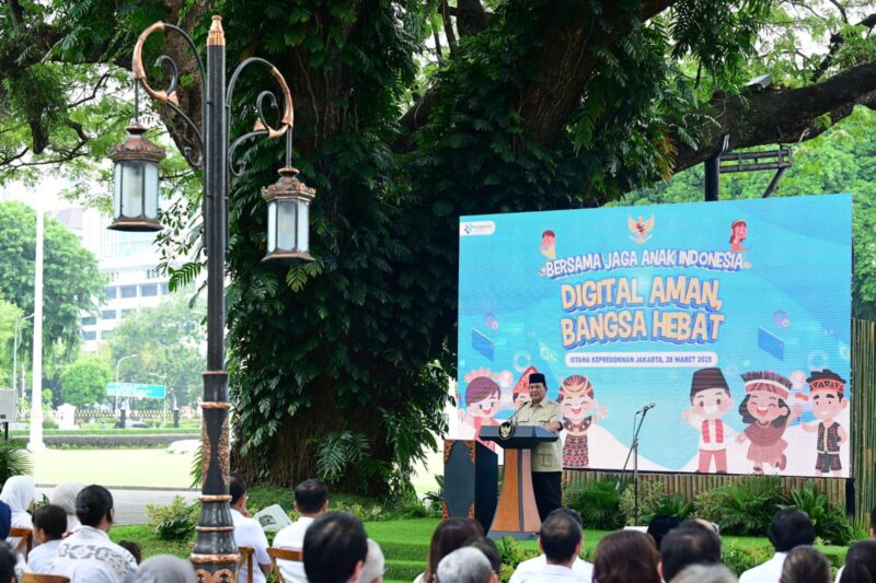 Acara peresmian PP Perlindungan di halaman Istana Merdeka Jakarta, pada Jumat, 28 Maret 2025 | Sumber Foto: Biro Pers Setpres