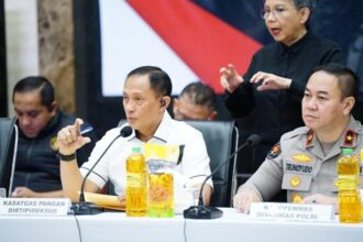 Dirtipideksus Bareskrim Polri Brigjen Polri Helfi Assegaf dalam konferensi pers di Mabes Polri, Jakarta Selatan, Selasa (11/3/2025) | Sumber Foto: Hum Polri