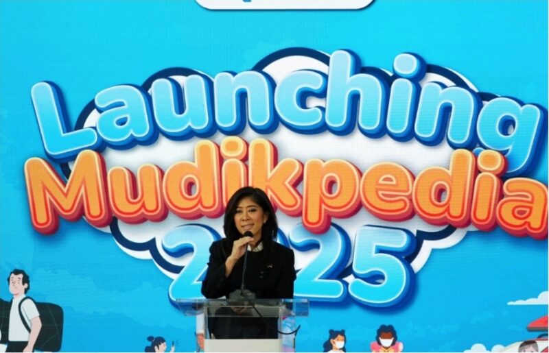 Menteri Komunikasi dan Digital, Meutya Hafid, saat Launching Mudikpedia 2025 di Kantor Kementerian Komunikasi dan Digital (Komdigi), Jakarta, Selasa (18/3/2025) | Sumber Foto: Komdigi