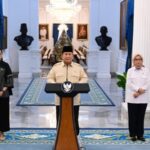 Presiden Prabowo Subianto, memberikan keterangan kepada awak media di Istana Merdeka, Jakarta, pada Selasa, 11 Maret 2025 | Foto: Biro Pers Setpres