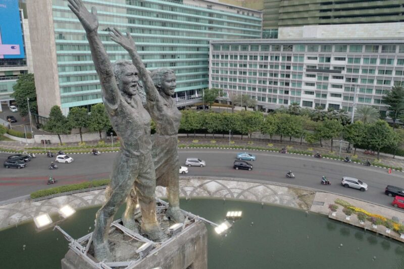 Ilustrasi: Monumen Selamat Datang di Bundaran HI, Jakarta Pusat | Sumber Foto: dok. Galeri Nasional Indonesia