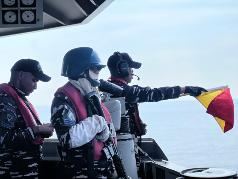 Uji Terampil Glagaspur Tingkat II/L-2 di perairan Laut Jawa, Jumat (25/4/2025) | Sumber Foto: Dispen Koarmada II