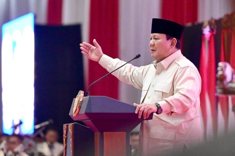 Presiden Prabowo menghadiri acara Halal Bihalal bersama Purnawirawan di Balai Kartini, Jakarta, Selasa, 6 Mei 2025 | Sumber Foto: Biro Pers Setpres
