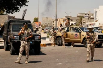 Dewan Kota Pusat Tripoli, Libya, mengeluarkan pernyataan seruan gencatan senjata, Rabu (14/5/2025) | Sumber Foto: Kantor Berita Libya (WAL)