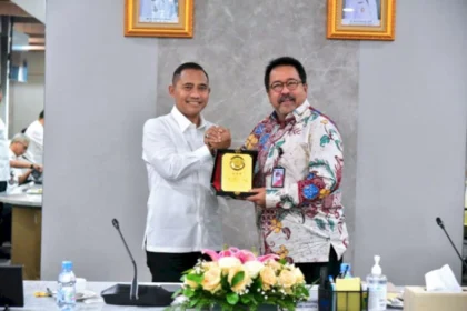 Kepala BNPT Komjen Pol Eddy Hartono, saat audiensi bersama Wakil Gubernur DKI Jakarta, Rano Karno, pada Kamis, 19 Juni 2025 | Sumber Foto: BNPT RI
