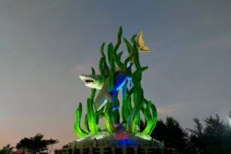 dok. Taman Suroboyo di Jalan Pantai Kenjeran, Kedung Cowek, Kecamatan Bulak, Kota Surabaya, Jawa Timur | Sumber Foto: Dna/BI