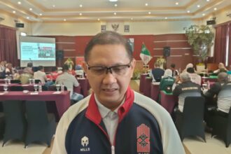 Ketua Umum Gabsi Jawa Timur, Aries Agung Paewai, dalam Musprov yang digelar di Kota Batu, Minggu (29/6/2025) | Foto: Dimas AP/BI