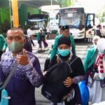 Kedatangan kloter pertama jamaah haji asal Tulungagung di Asrama Haji Debarkasi Surabaya, Kamis (12/6/2025) | Foto: Ist/Dimas AP