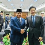 Presiden Prabowo Subianto dan PM Singapura Lawrence Wong, usai pertemuan tahunan Leaders’ Retreat pada Senin (16/6/2025) | Sumber Foto: Biro Pers Setpres