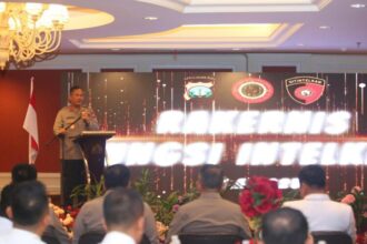 Kapolda Kepri Irjen. Pol. Asep Safrudin saat membuka Rakernis Fungsi Intelijen Keamanan Tahun Anggaran 2025 di Batam, Rabu (25/6/2025) | Sumber Foto: Hum Polri