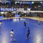 dok. Laga final futsal putra Porprov IX Jatim Tahun 2025 antara Kota Malang dan Kota Surabaya di Graha Polinema, Kota Malang, Jumat (27/6/2025) | Foto: Scr/Istimewa