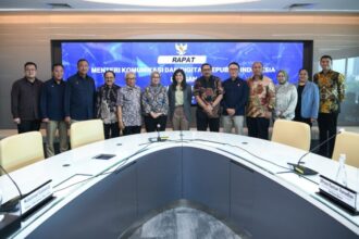 Menteri Komunikasi dan Digital Meutya Hafid, saat menerima audiensi sejumlah pimpinan operator seluler di Kantor Kementerian Komdigi, Jakarta, Kamis (12/6/2025) | Sumber Foto: Komdigi