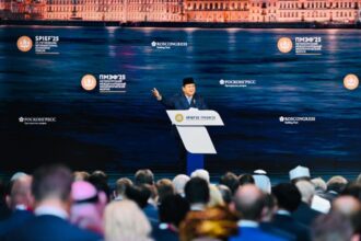 Presiden RI Prabowo Subianto, dalam pleno SPIEF 2025 di Expo Forum Convention and Exhibition Centre, St. Petersburg, Rusia, Jumat, (20/6/2025) | Sumber Foto: Biro Pers Setpres