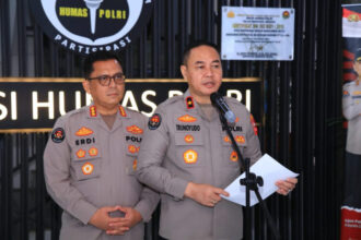 Kepala Biro Penerangan Masyarakat (Karo Penmas) Divisi Humas Polri, Brigjen Pol. Trunoyudo Wisnu Andiko, saat memberikan keterangan pers di Jakarta | Sumber Foto: Hum Polri