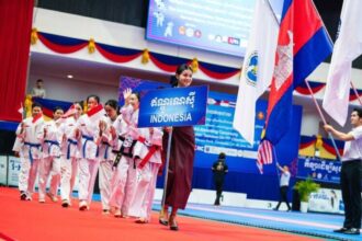 Ajang "The Second Southeast Asia Taekwon-Do International Taekwon-Do Federation Championship 2025" di Olympic Stadium, Phnom Penh, Kamboja, pada 27–30 Juni 2025 | Sumber Foto: KBRI Phnom Penh