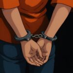 Ilustrasi penangkapan terduga pelaku kasus Tindak Pidana Perdagangan Orang (TPPO) | Foto: Cre-AI/BI