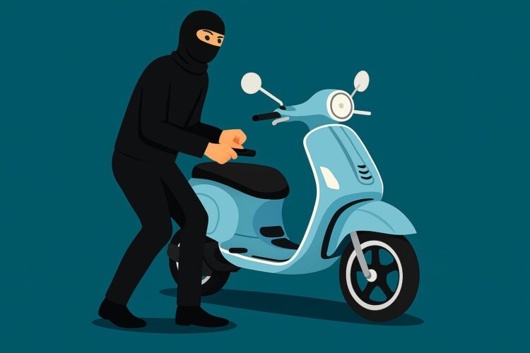 Ilustrasi pelaku pencurian kendaraan bermotor | Sumber Foto: Cre-AI/BI