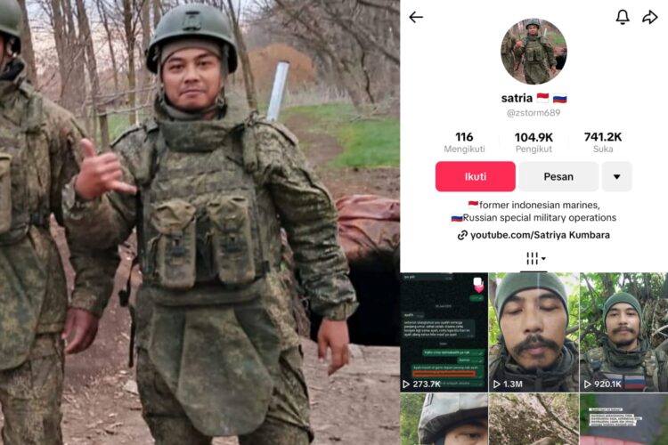 Foto tangkapan layar akun Tiktok @zstorm689 yang diduga milik Satria Arta Kumbara.