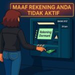 Ilustrasi proses transaksi keuangan di Anjungan Tunai Mandiri (ATM) | Foto: Cre-AI/BI