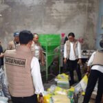 Satgas Pangan Ditreskrimsus Polda NTB menggerebek rumah sekaligus gudang milik NA di Lombok Barat (Foto: dok. Hum Polda NTB)