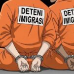 Ilustrasi tersangka kasus tindak pidana penipuan daring atau online scamming | Sumber Foto: Cre-AI/BI