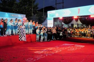 Sebanyak 13.079 pelari ambil bagian dalam event bertajuk Riau Bhayangkara Run 2025, Minggu (13/7/2025) | Sumber Foto: Hum Polri