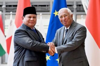 Presiden Dewan Eropa, António Costa, dalam pertemuan bilateral dengan Presiden Republik Indonesia, Prabowo Subianto, di Gedung Europa, Brussel, Belgia, Minggu (13/07/2025) | Sumber Foto: Biro Pers Setpres