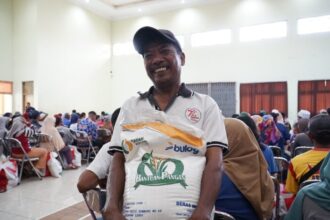 dok. Salah satu penerima bantuan pangan beras tahun 2025 | Sumber Foto: NFA
