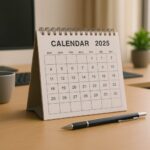 Ilustrasi kalender tahun 2025 (Cre-AI/BI)