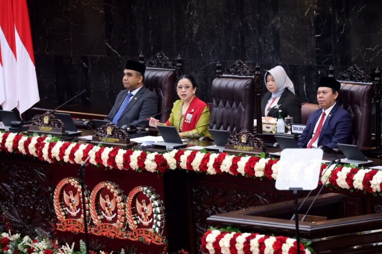 Ketua DPR RI Puan Maharani saat Sidang Bersama DPR-DPD RI di Kompleks Parlemen, Senayan, Jakarta, Jumat (15/8/2025) | Sumber Foto: DPR RI