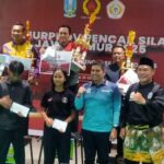 Pesilat Madiun berhasil juara umum Kejurprov Pencak Silat Jawa Timur 2025 di Surabaya | Foto: Ist/Dimas Ap