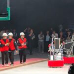 Tim robot ITS dalam final ABU Robocon 2025 di Ulaanbaatar, Mongolia, Minggu (24/8/2025) | Sumber Foto: Hum ITS