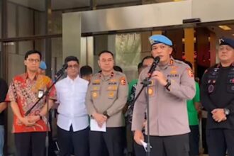 Kadiv Propam Polri, Irjen Pol Abdul Karim, dalam konferensi pers di Lobby Gedung Divisi Propam Polri, Jakarta, Jumat (29/8/2025).