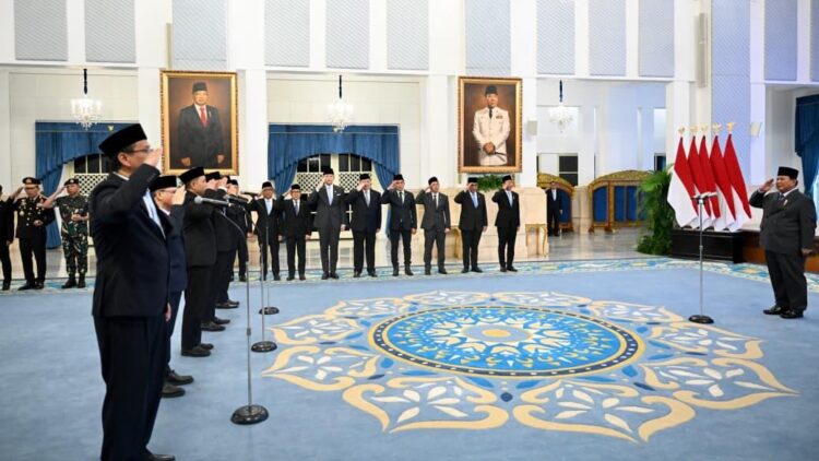 Acara pelantikan di Istana Negara, Jakarta, Senin (08/09/2025) | Sumber Foto: Biro Pers Setpres