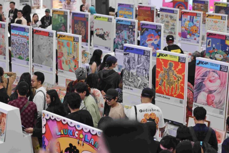 Suasana Jakarta Illustration and Creative Arts Fair (JICAF) 2025 di The Space, Senayan City, Jakarta Pusat, Kamis (18/9/2025) | Foto: dok. Kominfotik DKI