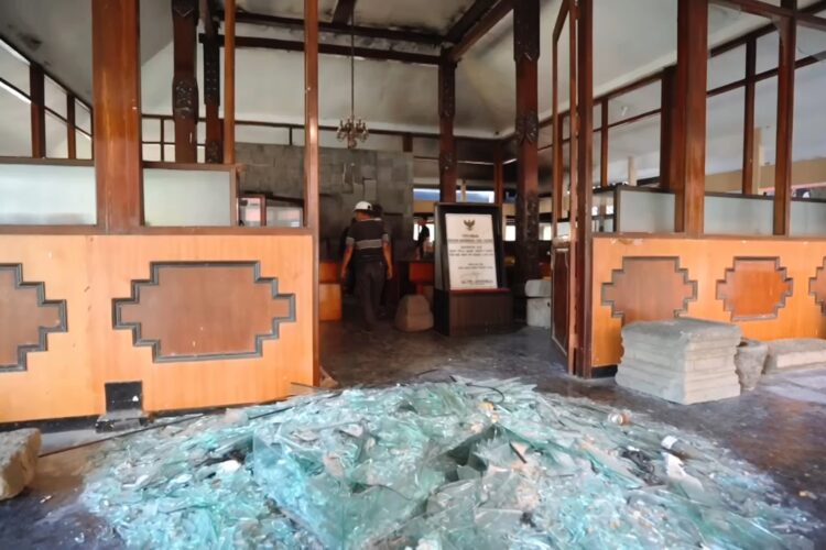 Museum Bagawanta Bhari di Kabupaten Kediri, pasca kerusuhan yang terjadi Sabtu (30/8/2025) malam | Foto: dok. Pemkab Kediri