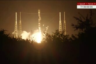 Peluncuran Satelit Nusantara Lima oleh Roket Falcon 9 SpaceX di Cape Canaveral, Florida, Amerika Serikat | Source: Yt/ Space Flight Now