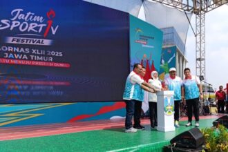 Jatim Sportiv Festival Haornas XLII 2025 di halaman Rektorat Universitas Negeri Surabaya (Unesa) Lidah Wetan, Jumat (26/9/2025) | Foto: Ist/Dimas AP