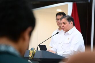 Menteri Koordinator Bidang Perekonomian Airlangga Hartarto, saat memberikan keterangan pers di Istana Merdeka, Jakarta, Senin (15/9/2025) | Sumber Foto: Biro Pers Setpres
