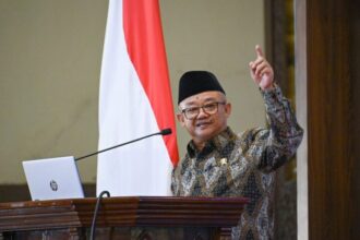 Menteri Pendidikan Dasar dan Menengah, Abdul Mu’ti, ketika menjadi pembicara utama pada Konferensi Internasional TEFLIN ke-71 di Universitas Brawijaya Malang, 8-10 Oktober 2025 | Sumber Foto: Kemendikdasmen