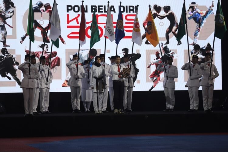 Pembukaan PON Bela Diri 2025 di GOR Djarum Kaliputu, Kudus, Jawa Tengah, Sabtu (11/10/2025) | Foto: Dimas AP/BI