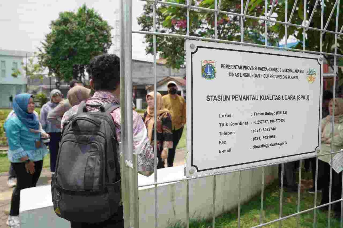 Stasiun Pemantau Kualitas Udara (SPKU) di Taman Sutoyo, Jakarta Timur | Foto: Pemprov DKI