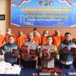 Konferensi pers ungkap kasus narkoba di Mapolres Metro Jakarta Pusat, Selasa (21/10/2025) | Foto: Hum-Res Jakpus