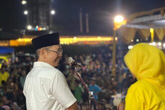 Wakil Ketua Umum DPP Partai Golkar, Adies Kadir, saat menyapa ribuan masyarakat di Sidoarjo, Jawa Timur, Sabtu (25/10/2025) malam | Foto: Ist/Dj