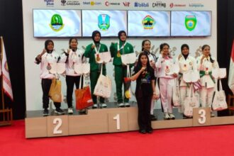Atlet Jawa Timur dalam ajang PON Bela Diri 2025 di Djarum Arena, Kudus, Jawa Tengah, Minggu (26/10/2025) | Foto: Ist/Dimas AP