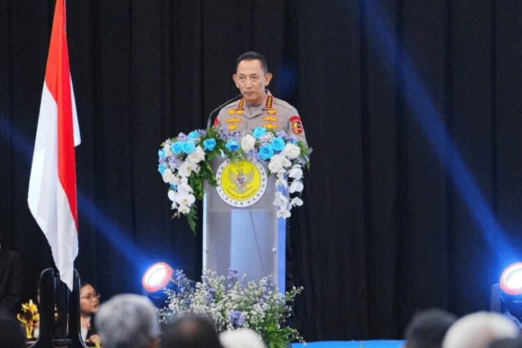 Kapolri Jenderal Listyo Sigit Prabowo, saat memberikan sambutan di acara Kompolnas Award tahun 2025 di Jakarta Pusat, Kamis (16/10/2025) | Foto: Hum Polri